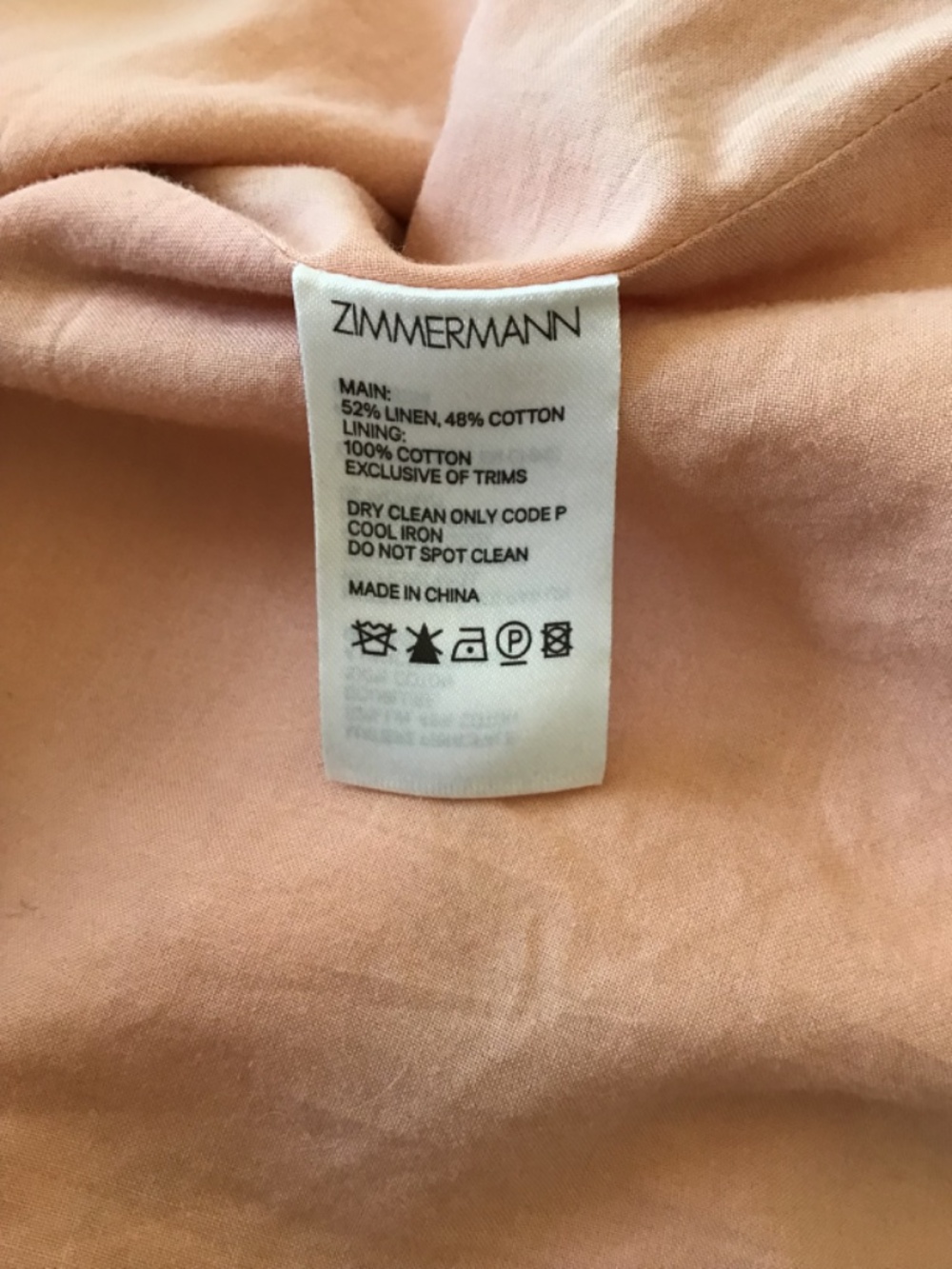 SOLD Zimmermann pink floral zinnia scalloped dress - Picture 6 of 7
